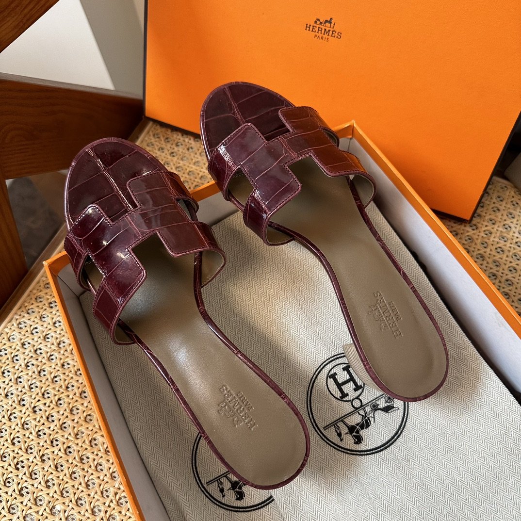 Hermès Croco Sandal's - Image 8