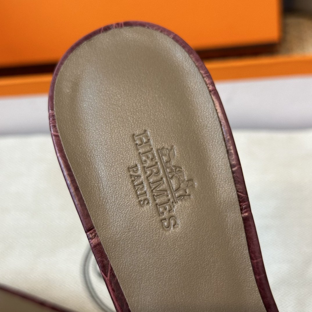 Hermès Croco Sandal's - Image 6