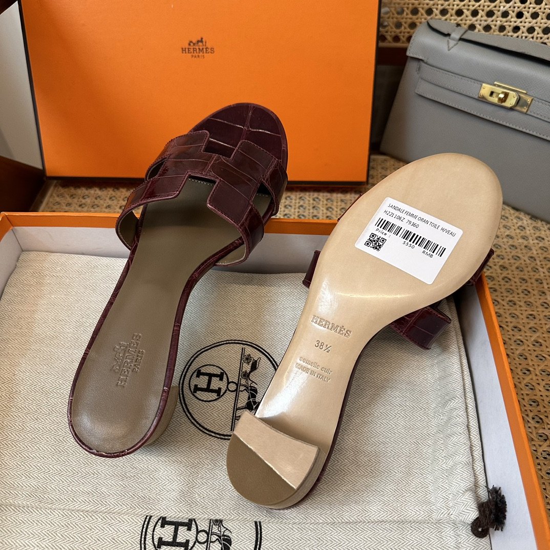 Hermès Croco Sandal's - Image 4