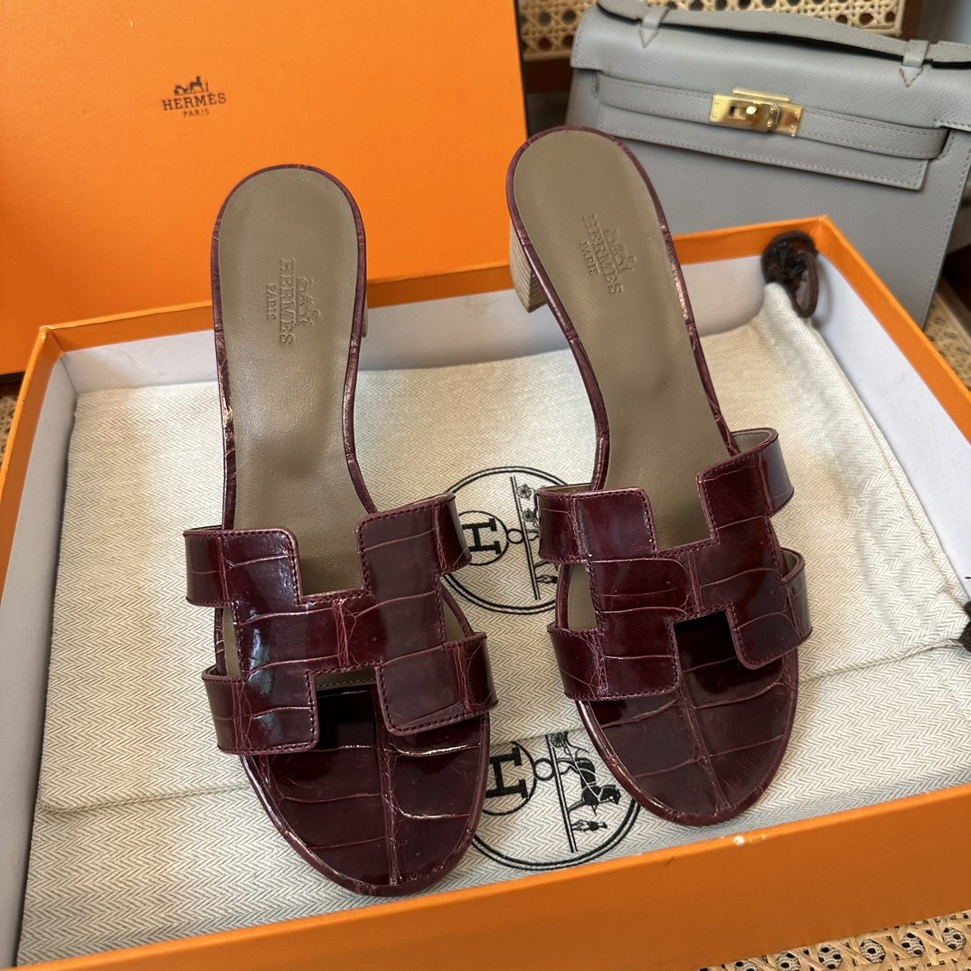 Hermès Croco Sandal's