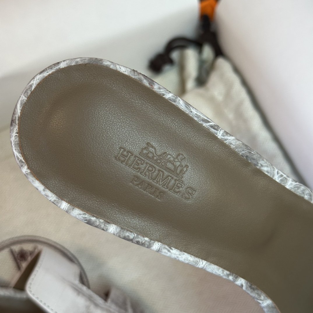 Hermès Croco Sandal's - Image 6