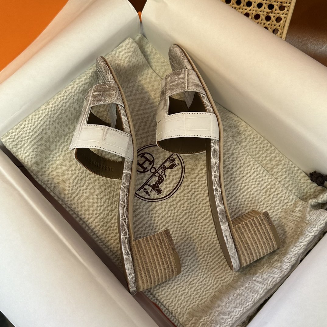 Hermès Croco Sandal's - Image 3