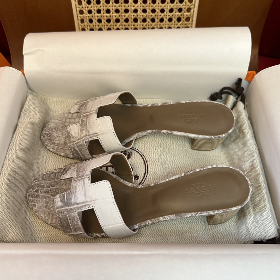 Hermès Croco Sandal's - Image 8