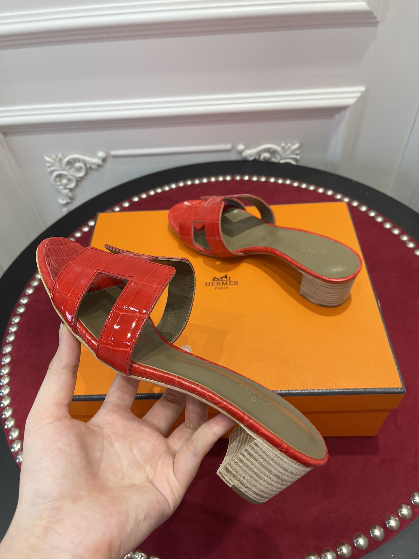 Hermès Croco Sandal's - Image 7