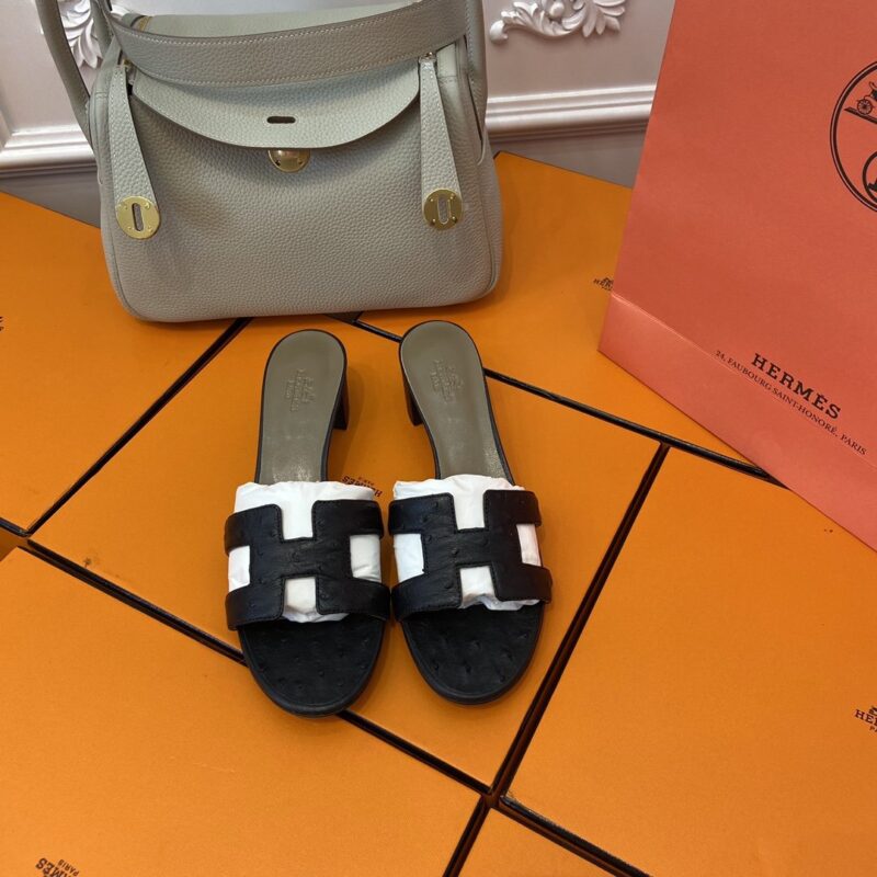 Hermès Ostrich Sandal’s
