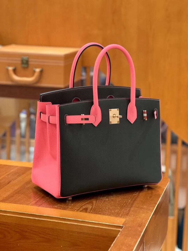 Birkin 30 Rose Lipstick & Black Rosegold Hardware – Special Order