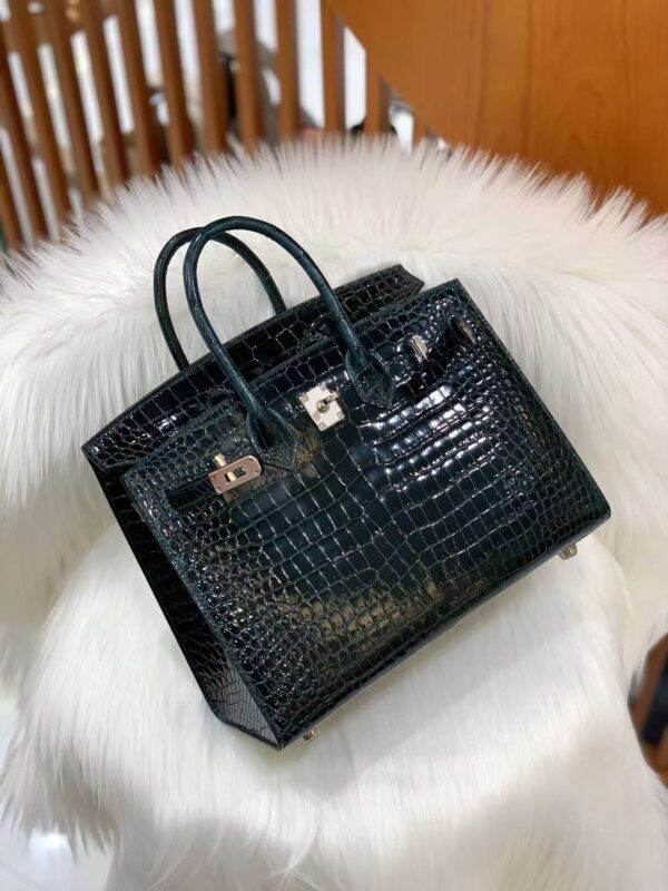 vert rousseau birkin sellier porosus croco