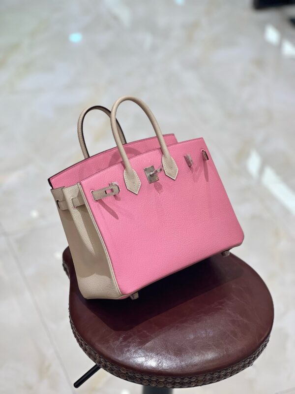 Birkin 25 chevre mauve sylvestre craie