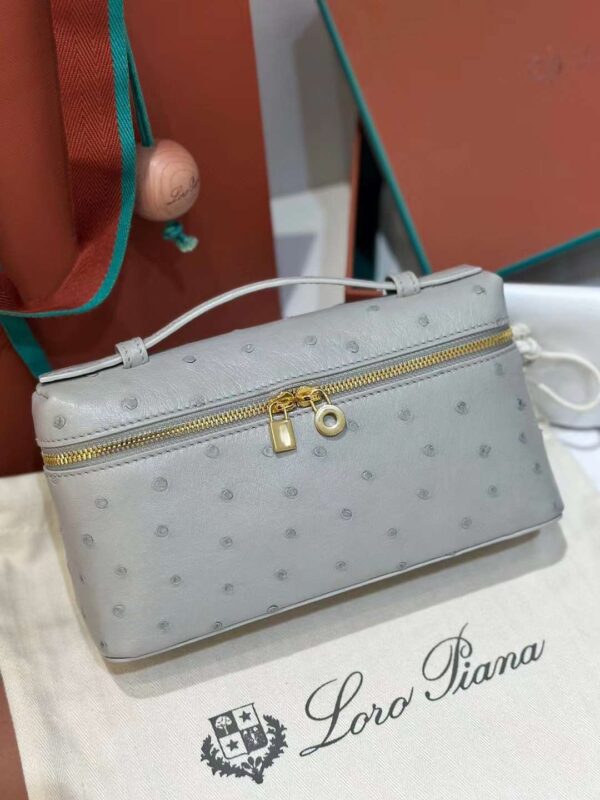 loro Piana 19 ostrich bag