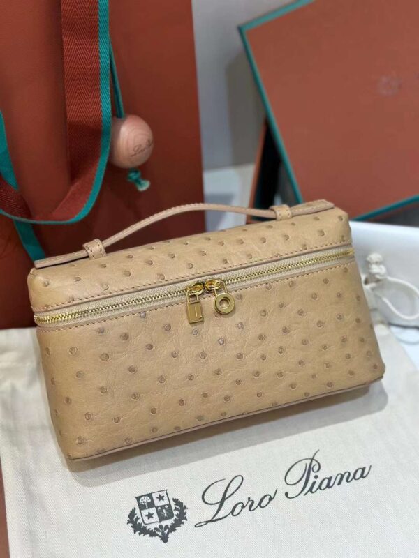 loro Piana 19 ostrich bag