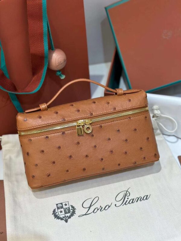 loro Piana 19 ostrich bag