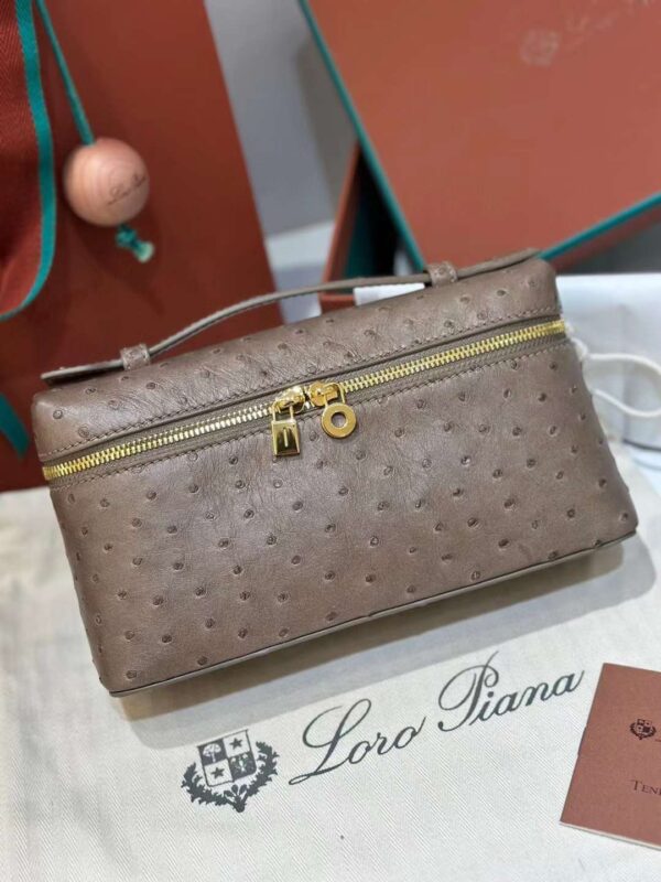 loro Piana 19 ostrich bag