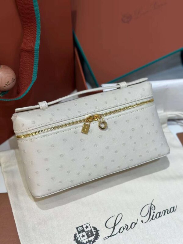 loro Piana 19 ostrich bag
