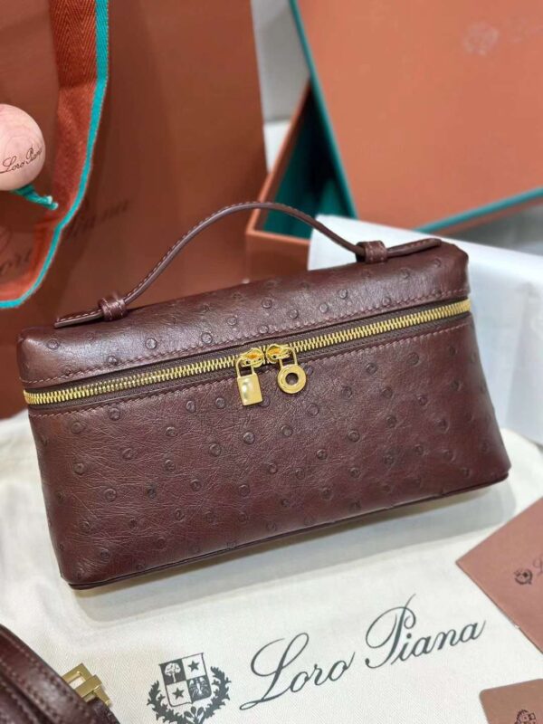 loro Piana 19 ostrich bag