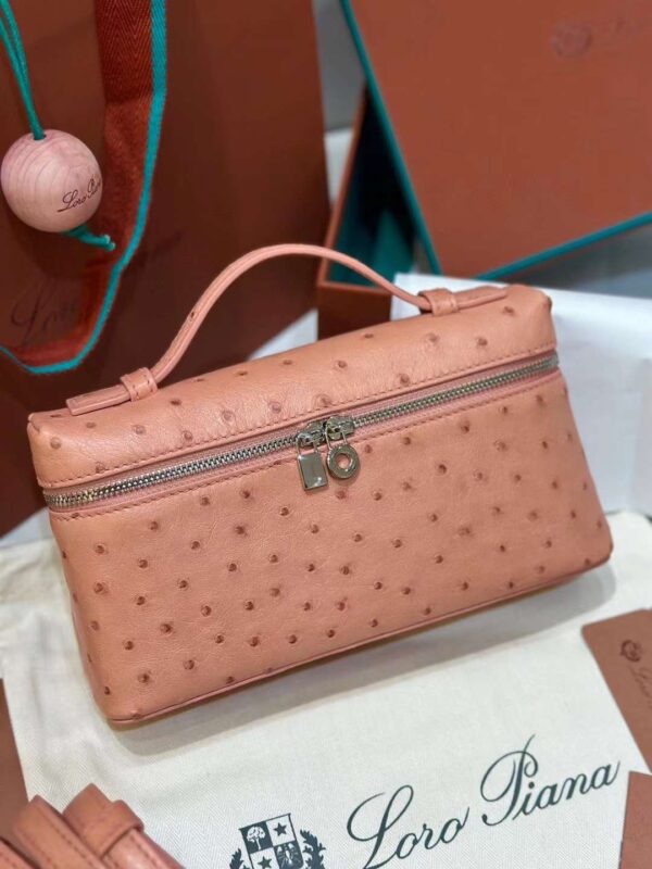 loro Piana 19 ostrich bag