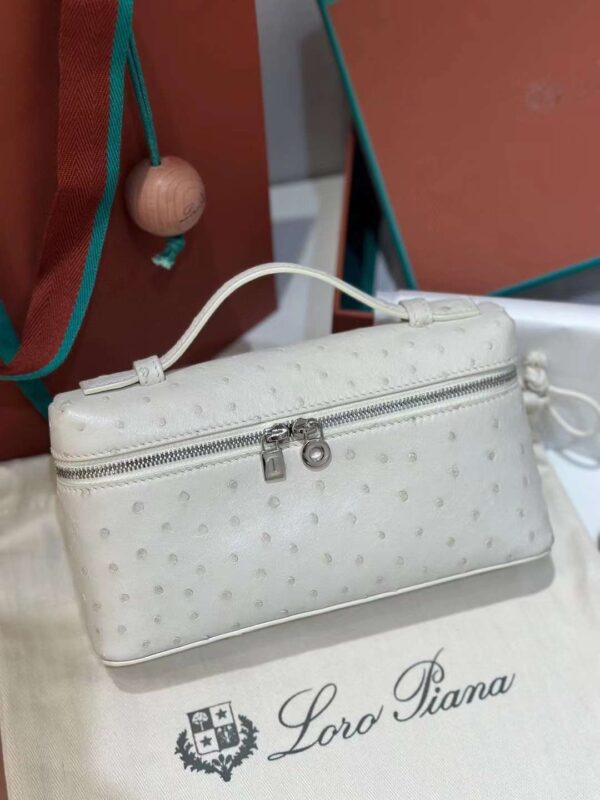 loro Piana 19 ostrich bag