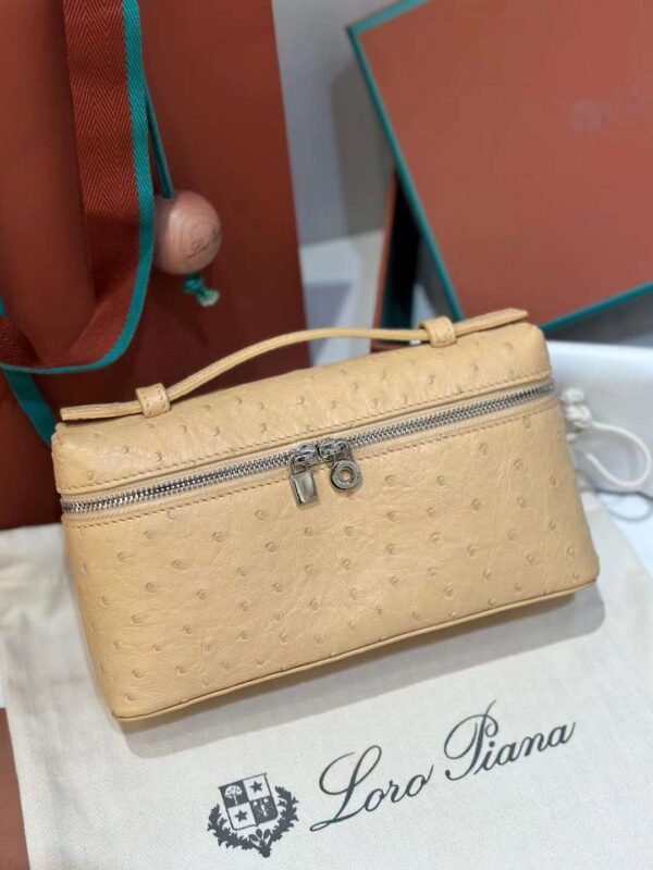 loro Piana 19 ostrich bag