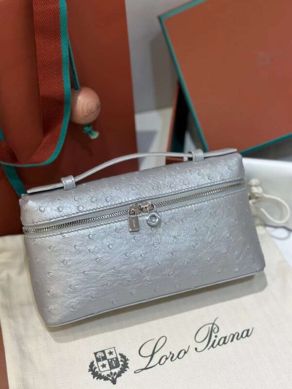 loro Piana 19 ostrich bag