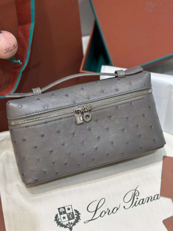 loro Piana 19 ostrich bag