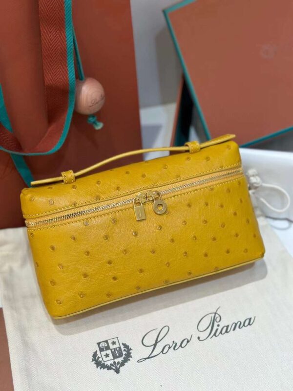 loro Piana 19 ostrich bag