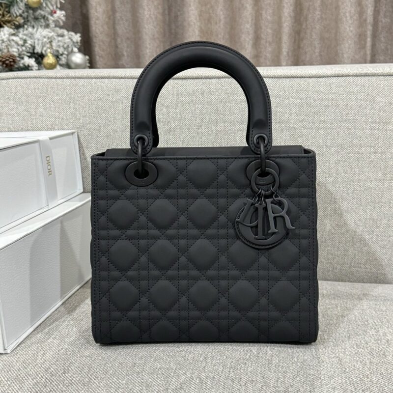 Lady Dior 24 Matte Black Bags