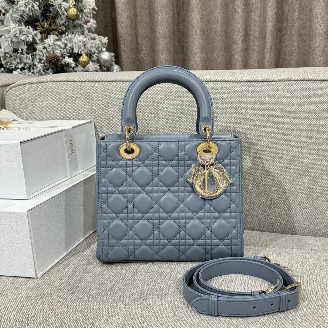1000057661.jpg Lady Dior 24 Denim Blue - Image 1