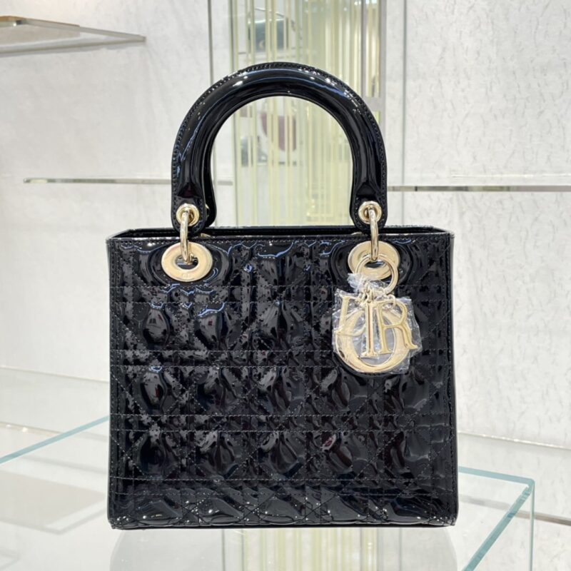 Lady Dior 24 leather black