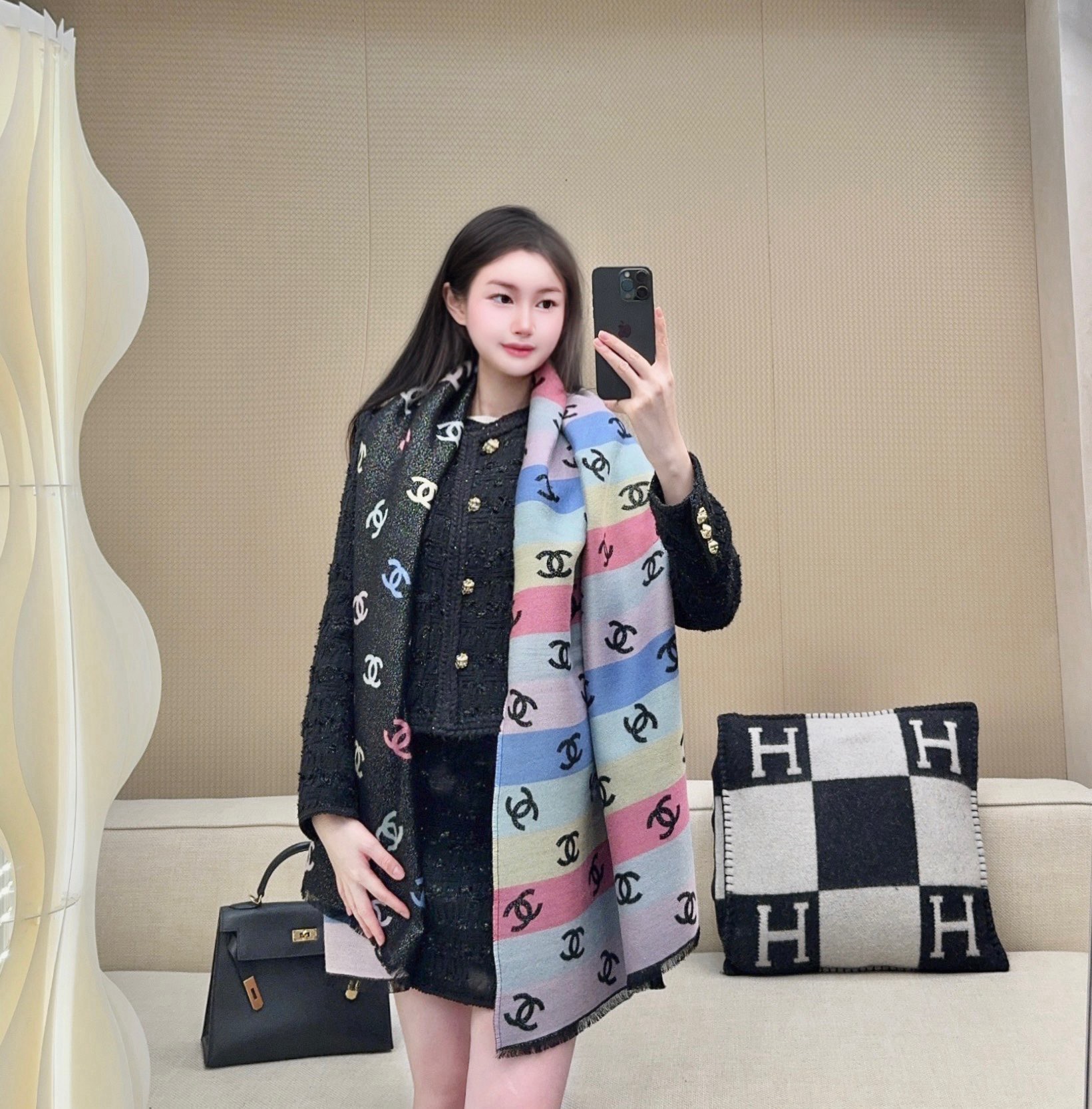 送料無料特集 | 激安の新品・型落ち・アウトレット premium scarf Chanel 2024 Paristore – 小物