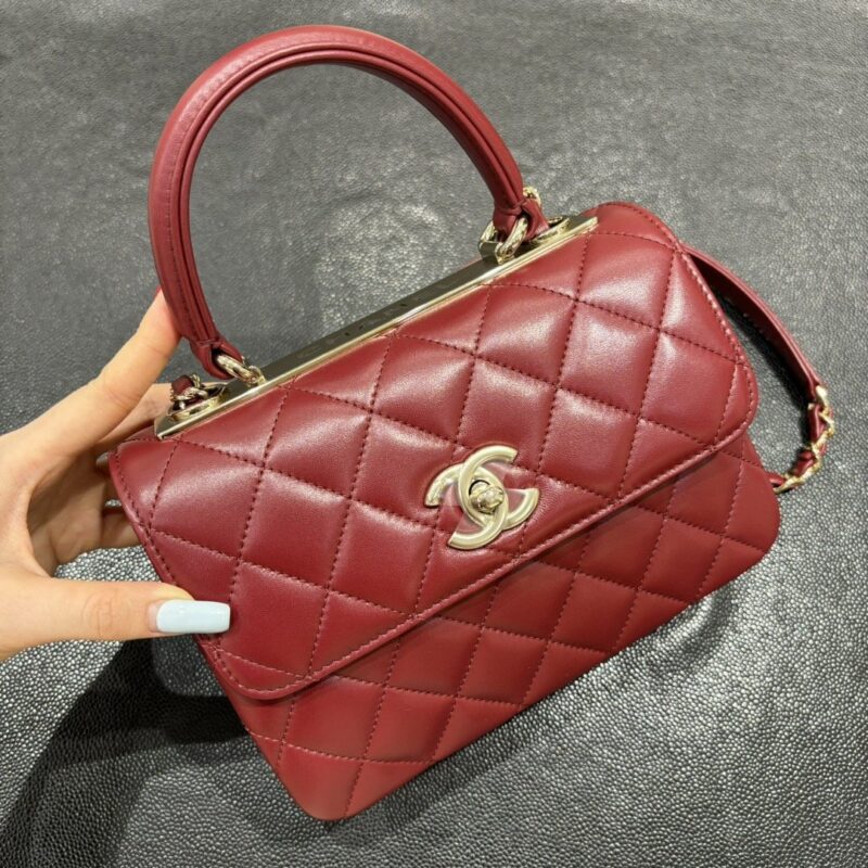 Chanel trendy cc bag 2025 authentic quality Bordeaux