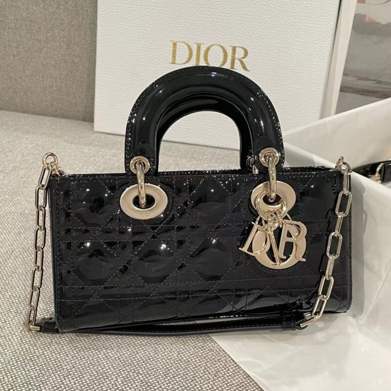 dior d – joy small Patent leather black color authentic quality