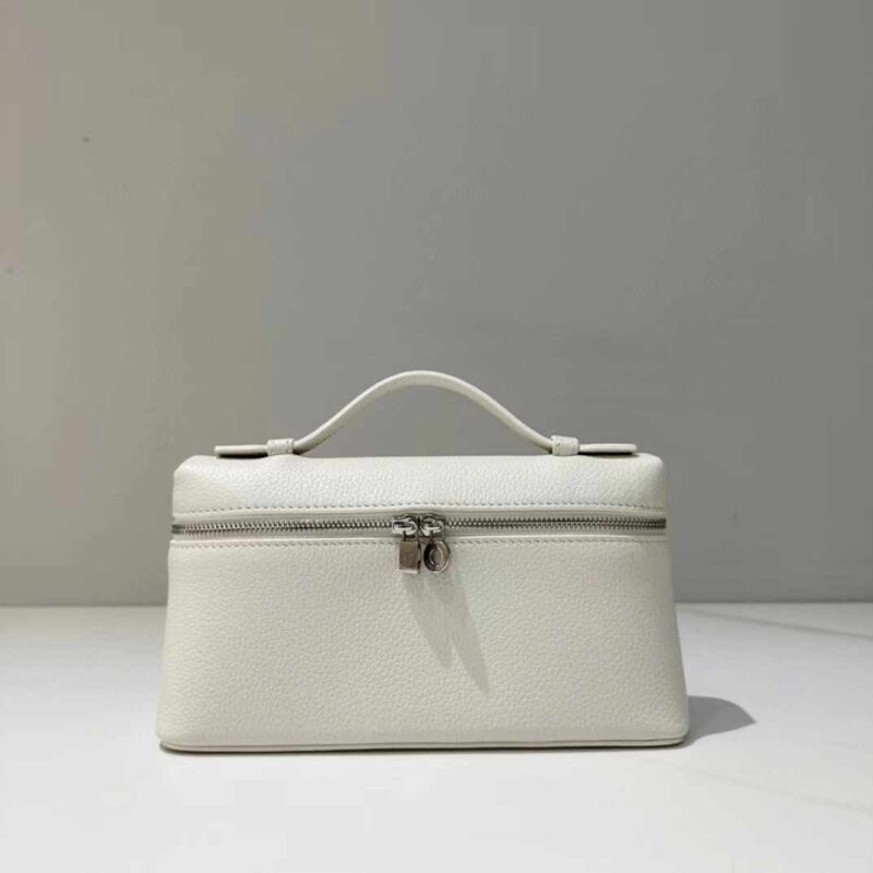 Extra Pocket L19 white Grained Calfskin authentic quality 2025