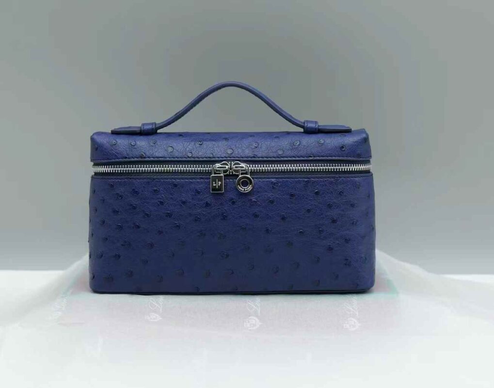 loro piana extra pocket 19 ostrich leather authentic quality