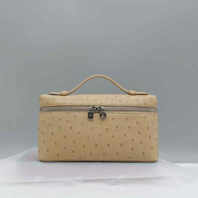 loro piana extra pocket 19 ostrich leather authentic quality