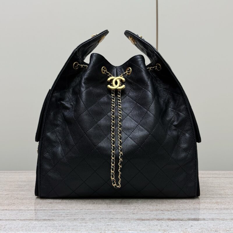 Chanel 25 medium handbag black authentic quality 2025 caviar leather