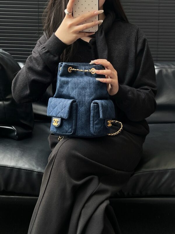 Chanel cc25 denim bag authentic quality 2025