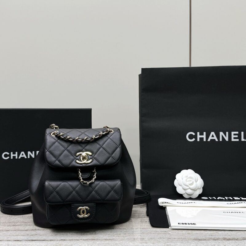 Chanel cc25 black duma bag authentic quality 2025
