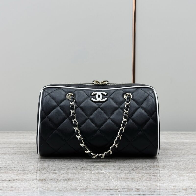 Chanel black bag on chain 25cc handbag authentic quality 2025