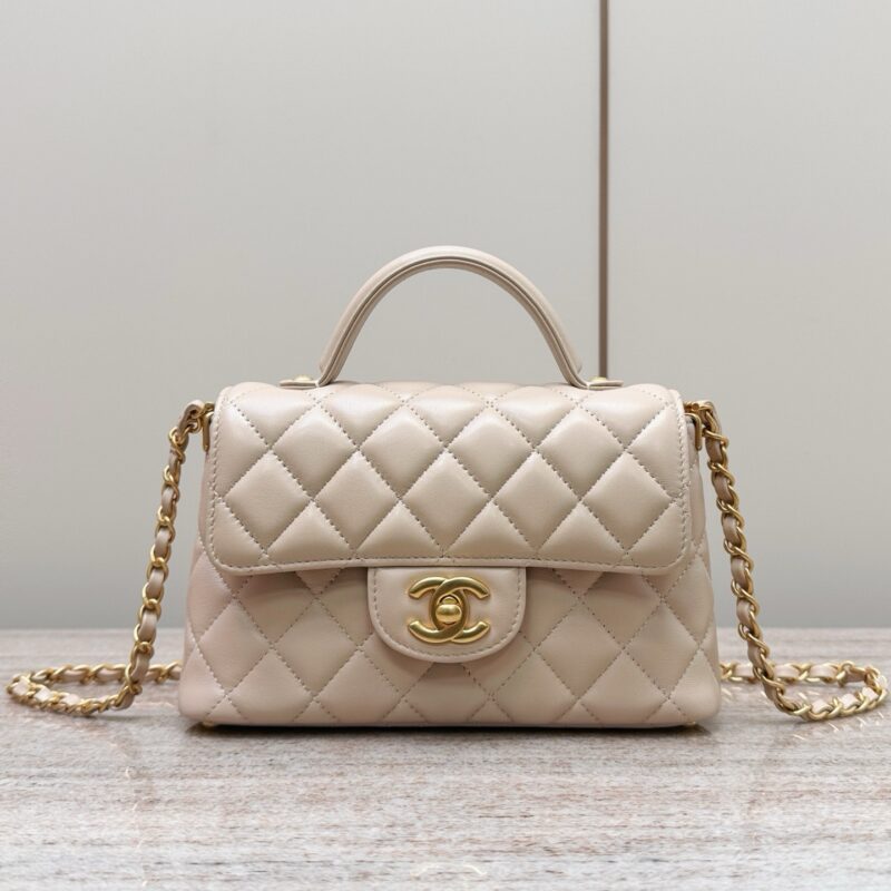 Chanel beige bag 25cc handbag  authentic quality 2025