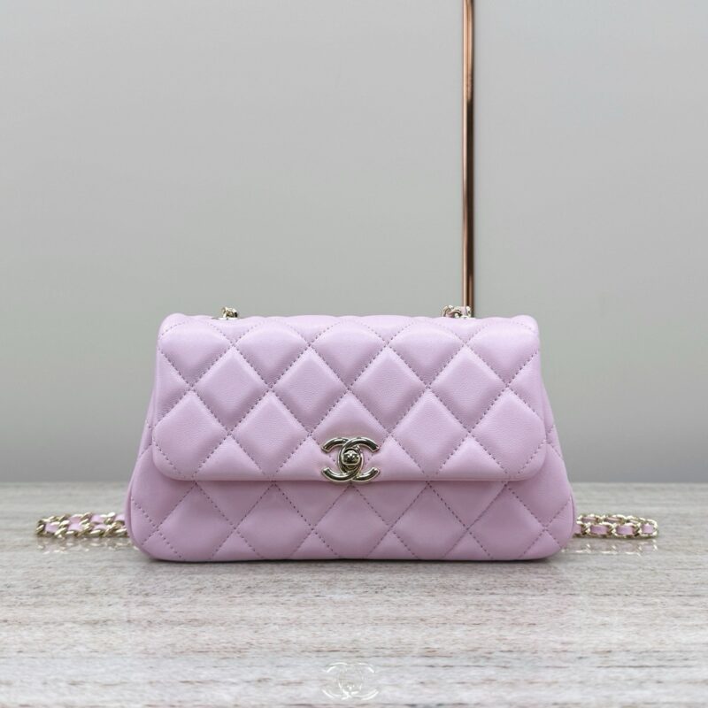 Chanel cc25 purple bag authentic quality 2025