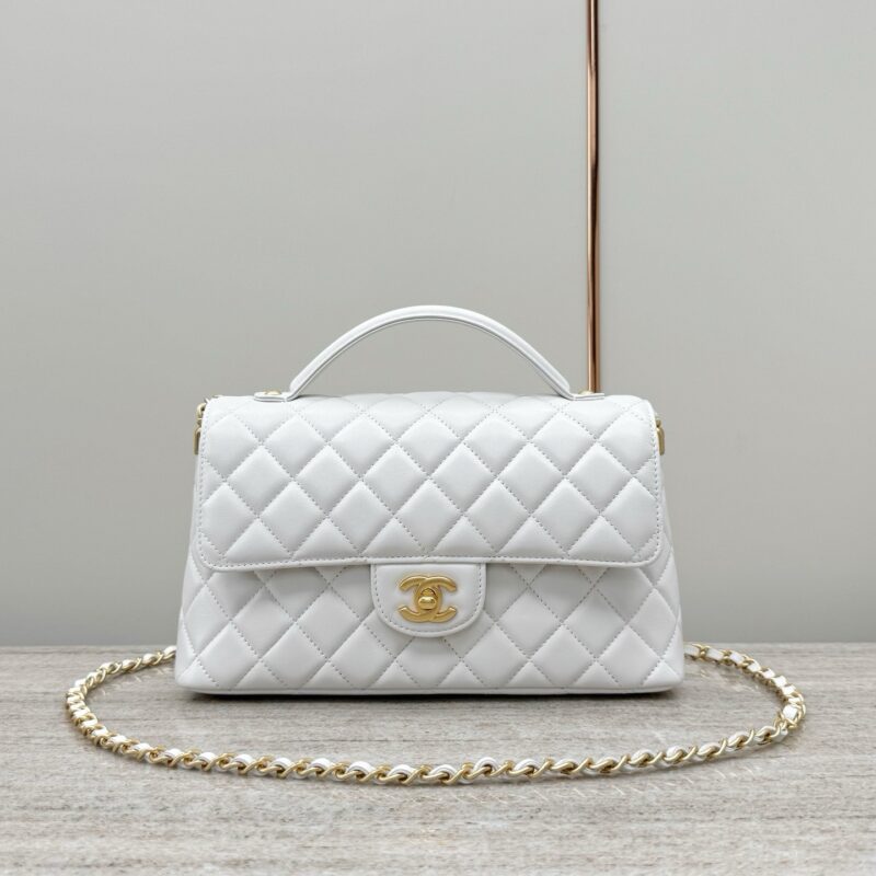 Chanel white bag 2025 authentic quality