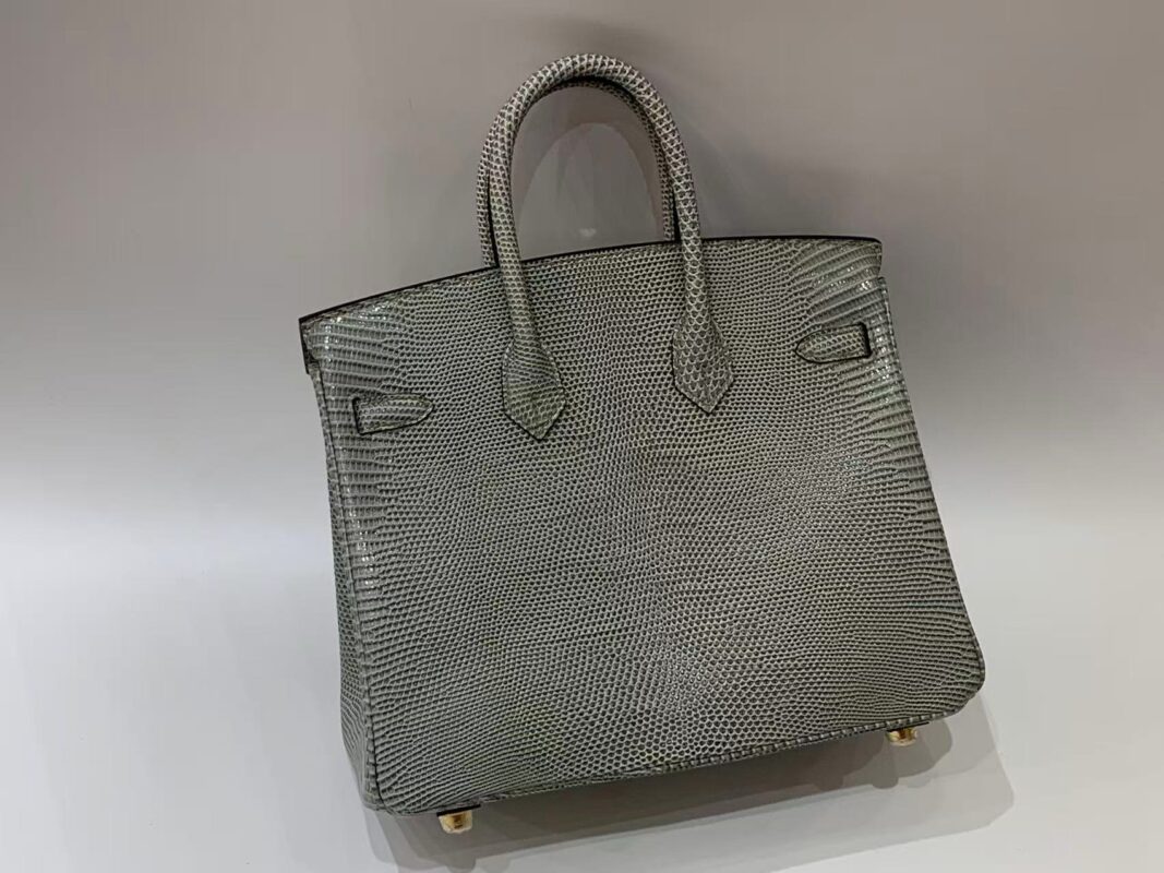 hermes birkin 25 lizard leather 24k gold plated hardware