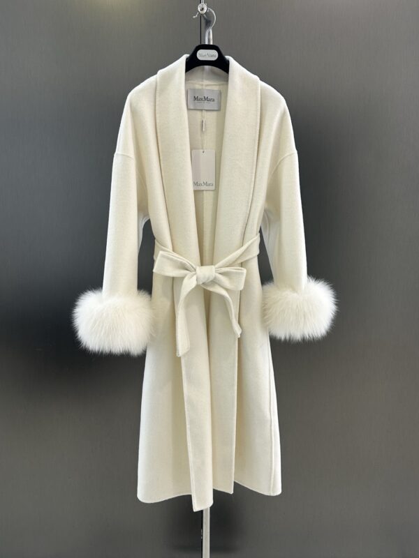 Maxmara fur coat cashmere authentic quality 2025