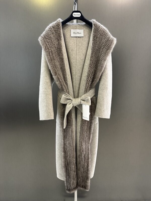 Maxmara fur coat cashmere authentic quality 2025
