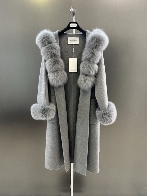 Maxmara fur coat cashmere authentic quality 2025