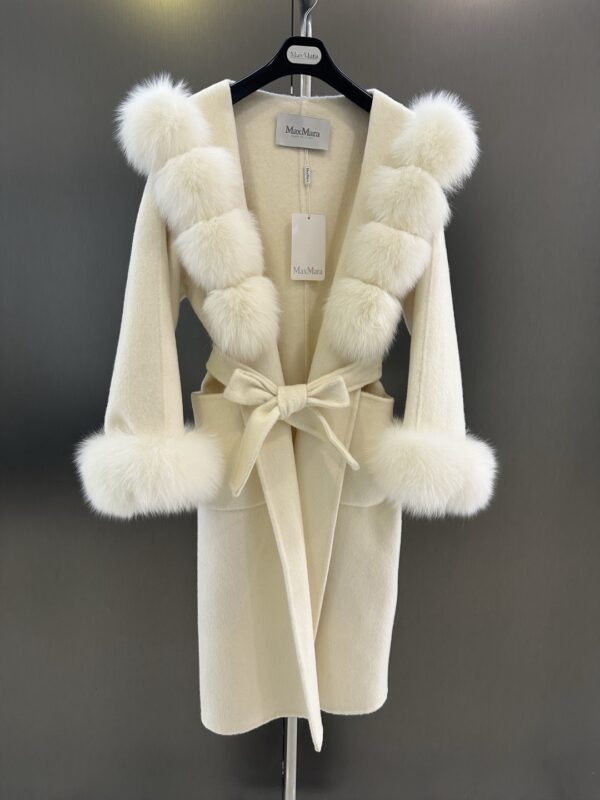 Maxmara fur coat cashmere authentic quality 2025