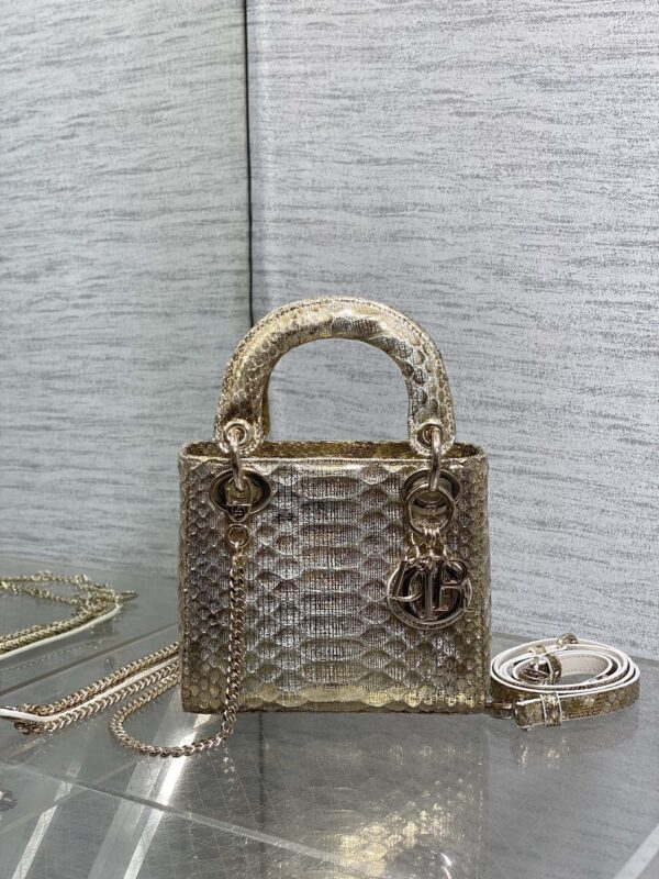 Lady Dior bag python leather authentic quality 2025
