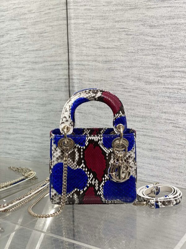 Lady Dior bag python leather authentic quality 2025