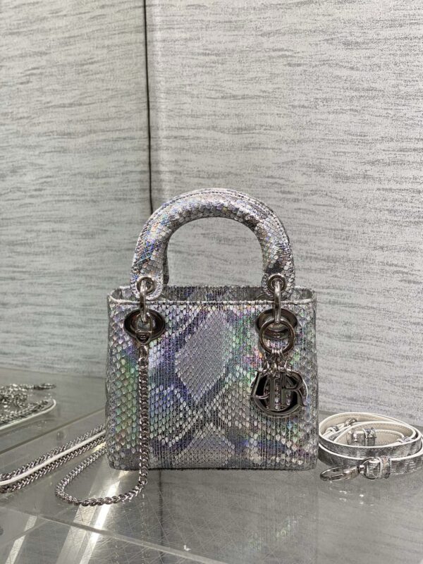 Lady Dior bag python leather authentic quality 2025