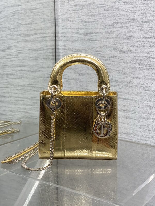 Lady Dior bag python leather authentic quality 2025