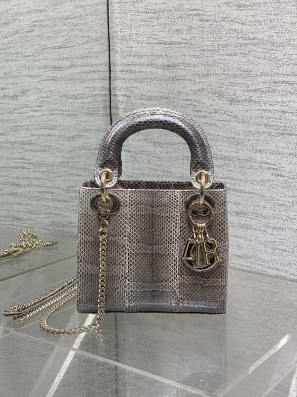 Lady Dior bag python leather authentic quality 2025